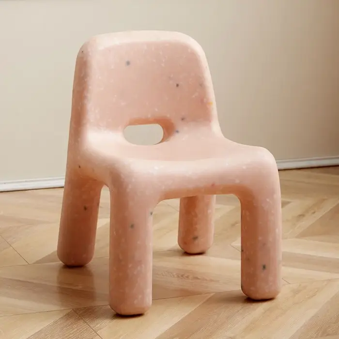 Chaise en plastique de Style nordique avec dossier, chaise élégante pour chambre à coucher, salon, d