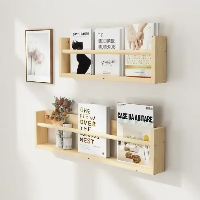 Étagères flottantes en bois, étagères murales pour livres de pépinière, bibliothèque pour enfants, d