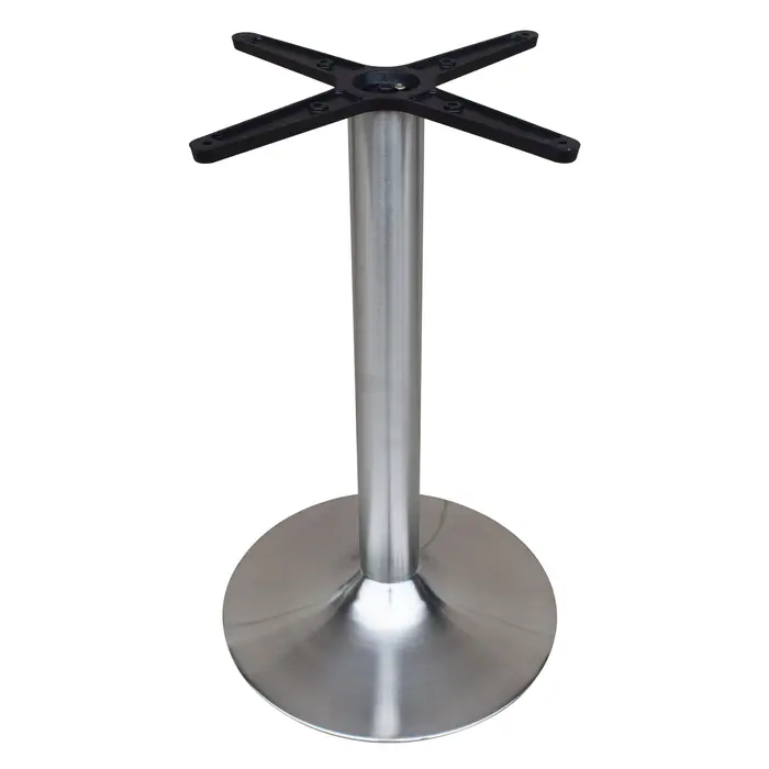 Pieds de table basse ronds chromés modernes, vente en gros directe d'usine, base métallique en acier