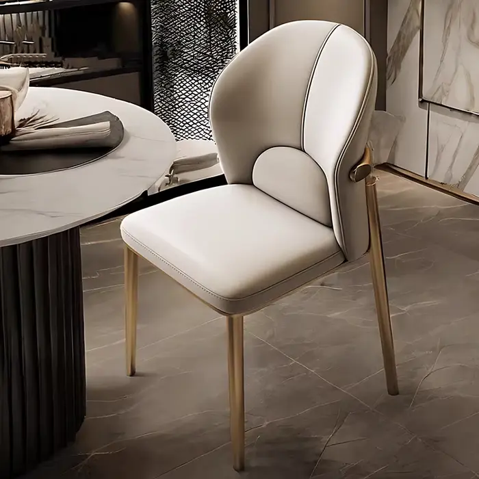 Ensemble de 2 chaises de salle à manger simples et uniques