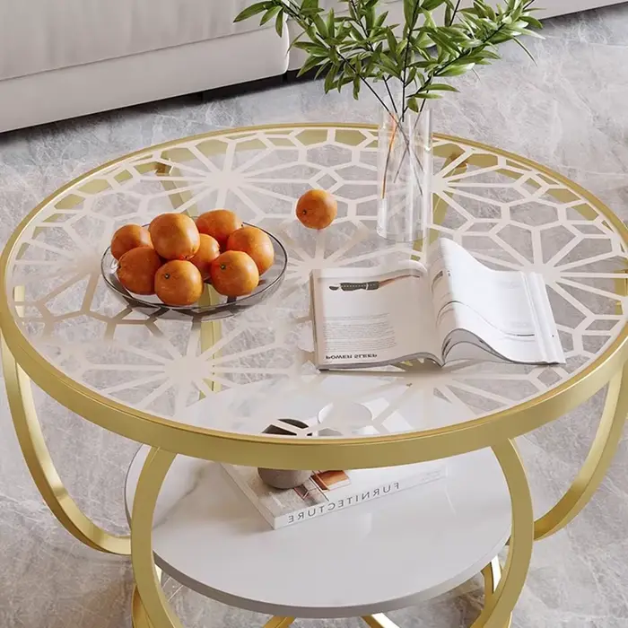 Table Basse De luxe française minimaliste verre Glam