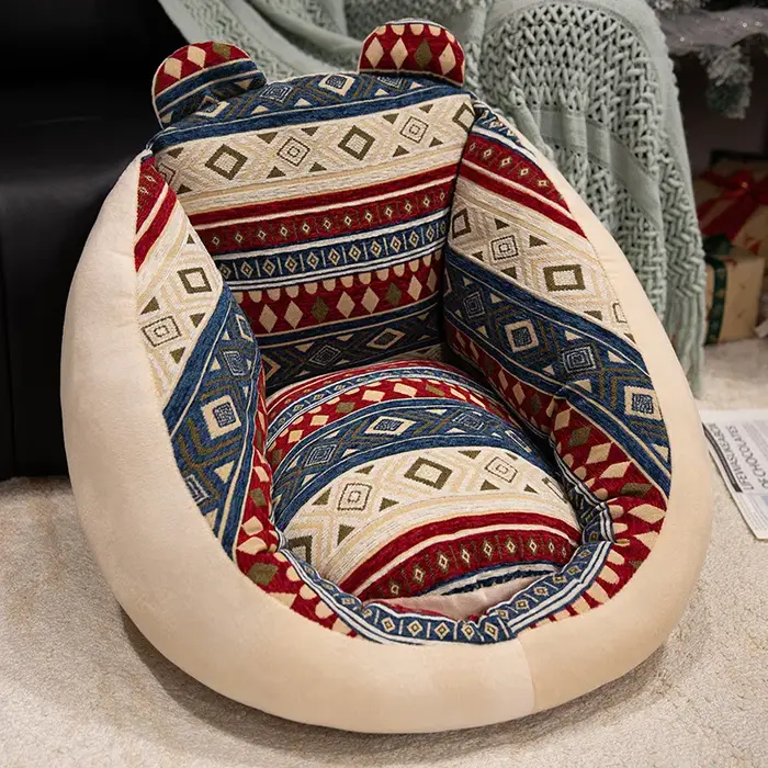 Coussin de dossier imprimé style bohème pour canapé tatami, idéal pour l'automne et l'hiver, pour sa