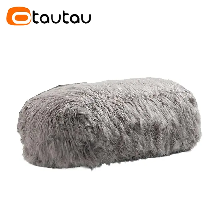 OTAUTAU-Pouf pouf en fausse fourrure pour adultes et enfants, canapé de sol flou, chaises avec bitio