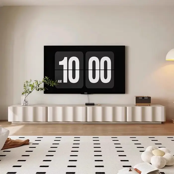 Ornement blanc meuble Tv organisateur salon Design moderne