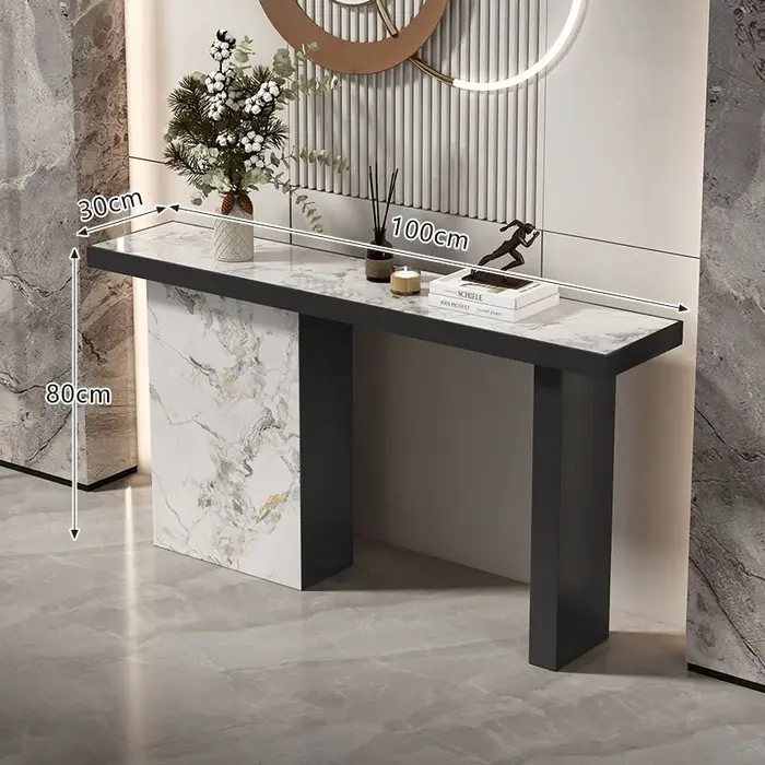 Tables de Console italiennes de luxe Design en métal Tables de Console minimalistes à la mode Salon 