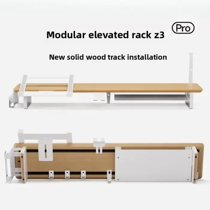 Support d'écran en bois massif moderne