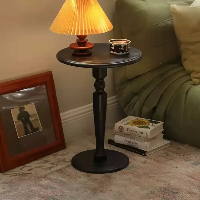 Table basse Vintage française en bois massif