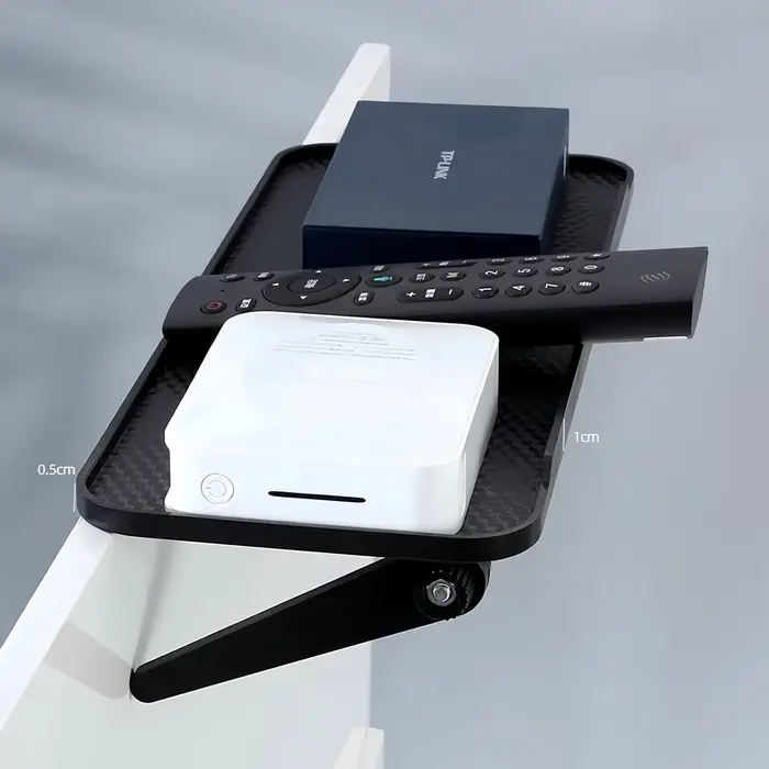 Console multimédia en ABS massif avec étagère