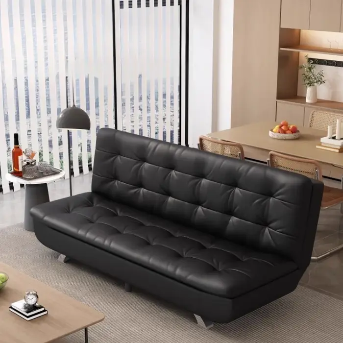 Canapé minimaliste noir Multifonction bureau luxe moderne