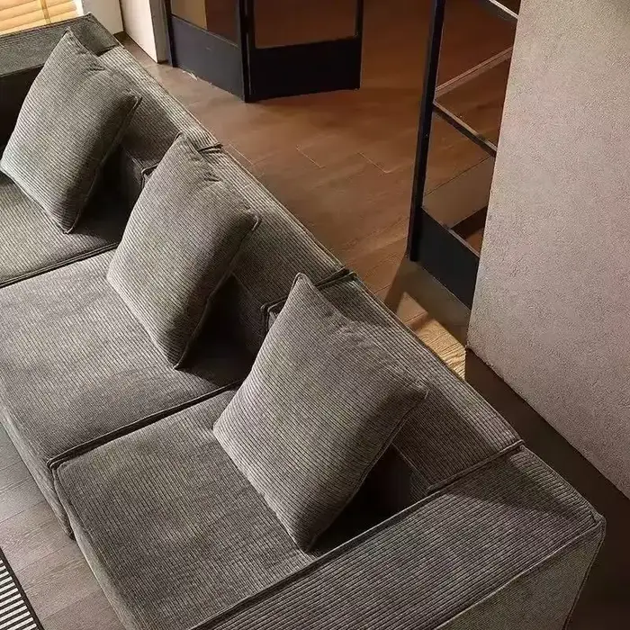 Canapé en tissu compressé velours côtelé