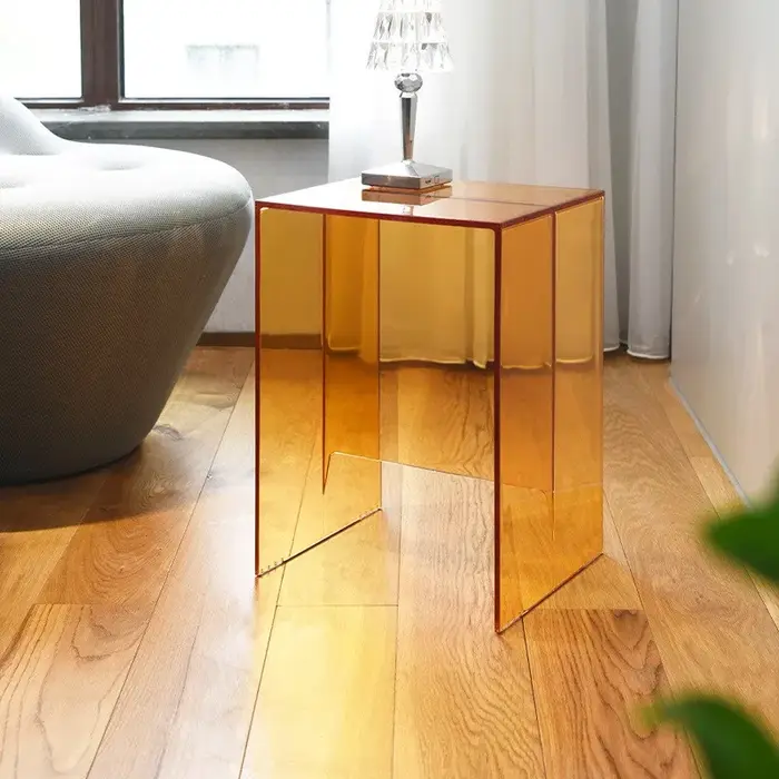 K-star-Table d'appoint de canapé en acrylique nordique, salon, maison minimaliste, mini table basse,