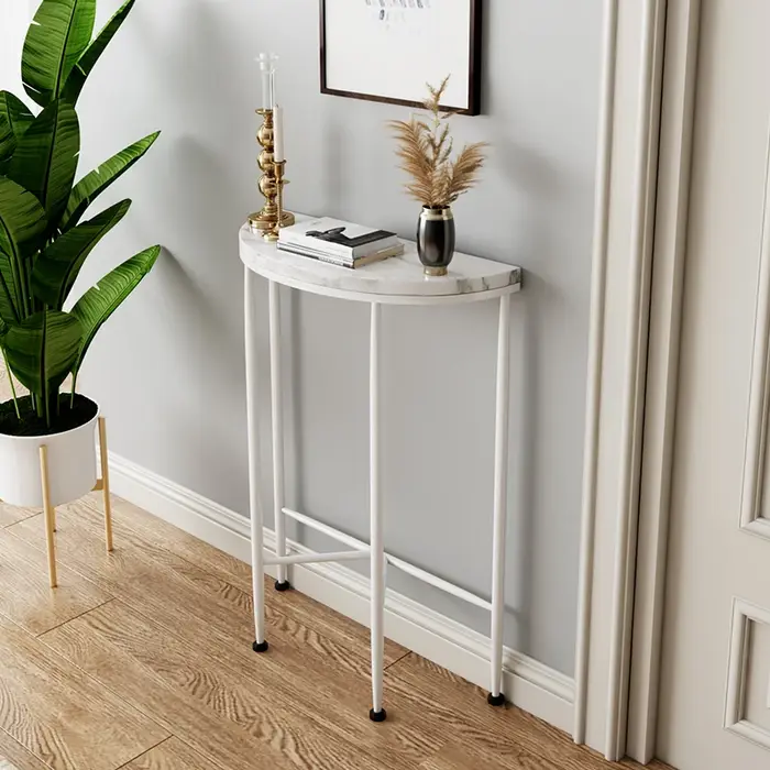 Table Console minimaliste européenne, moderne et mignonne, incurvée, Glam, élégante, pour Salon, Mai
