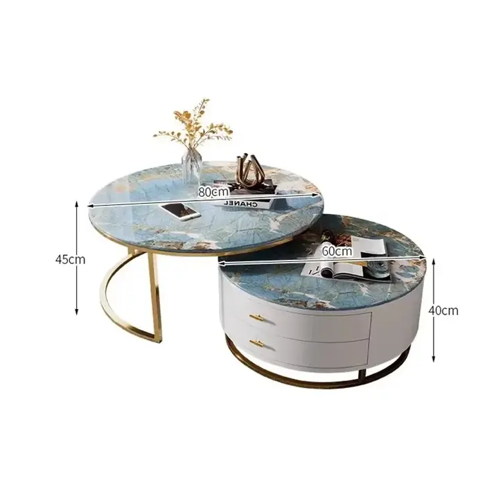 Tables basses nordiques Design rangement moderne luxe Simple esthétique