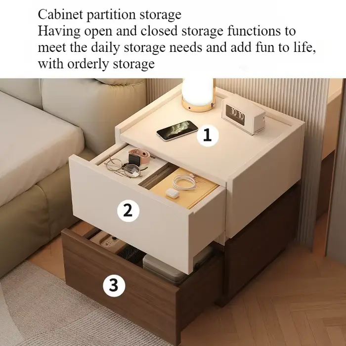 Table de chevet minimaliste italienne pour la maison