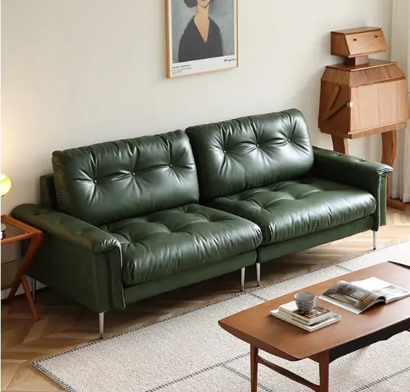 Ensemble de canapé sectionnel en Faux cuir, mobilier de salon de luxe rétro moderne, prix d'usine, c
