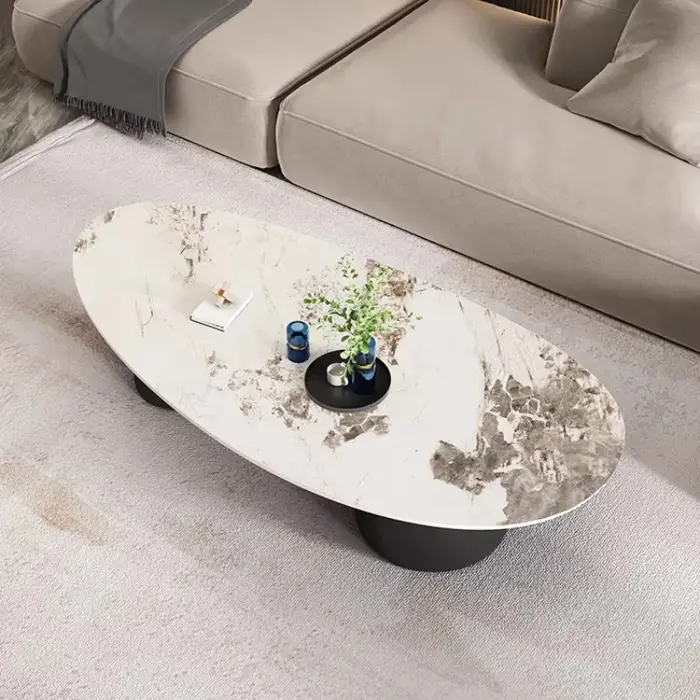 Tables basses ovales pour salon