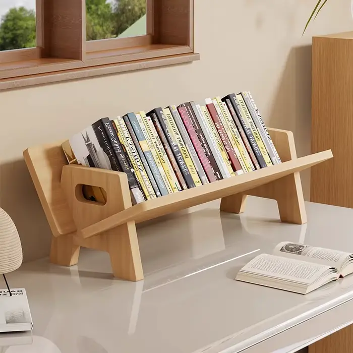 Bibliothèque de bureau en bois