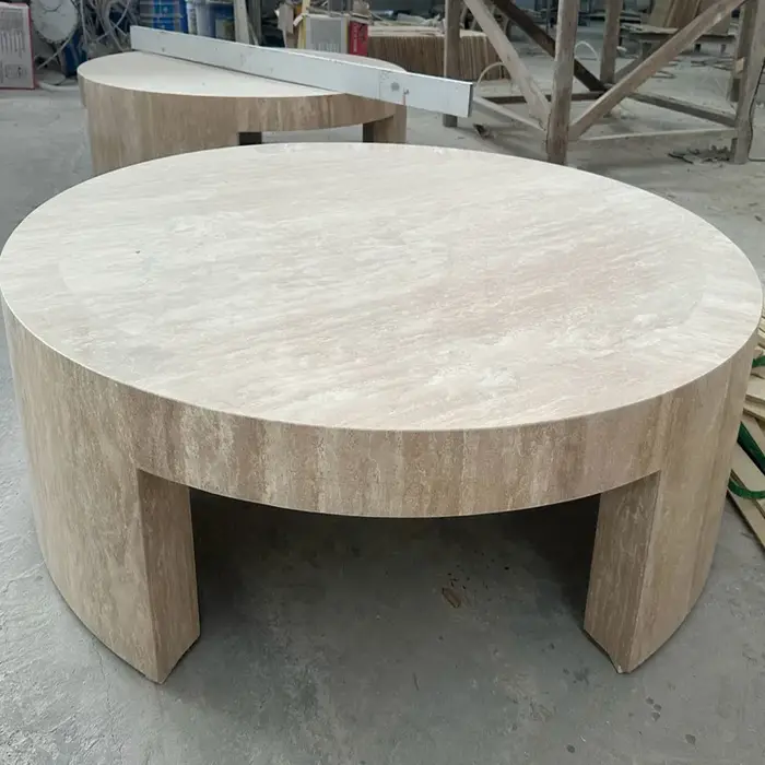 Meubles de maison CALACATTA VIOLA ARNO pierre marbre table basse ronde à vendre