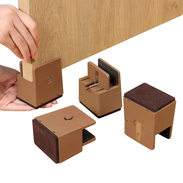 4 pièces pieds de chaise réglables Riser vis pince 2 4 pouces hauteur robuste canapé Tables lit meub
