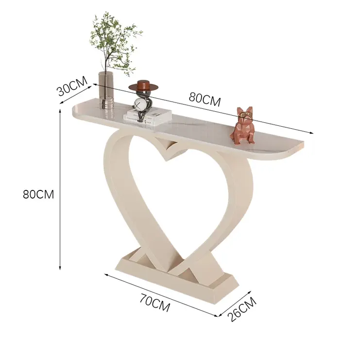 Table Console italienne tendance, beauté Unique, Design de luxe, Glam esthétique Mesa Salón Centro, 