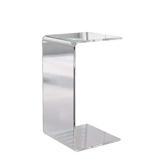 Table d'appoint en acrylique Transparent, lumière de luxe pour salon, canapé, Table compagnon, Desig