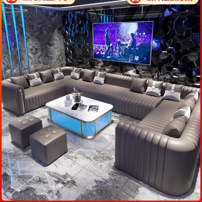 KTV table basse en forme de U canapé