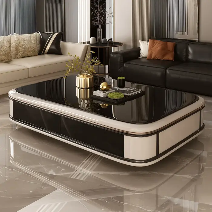 Cadre Simple Table basse affichage Design ornements esthétique Table basse luxe minimaliste Mesas De