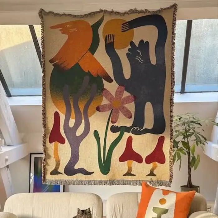 Couverture de canapé Convertible en coton pelucheux