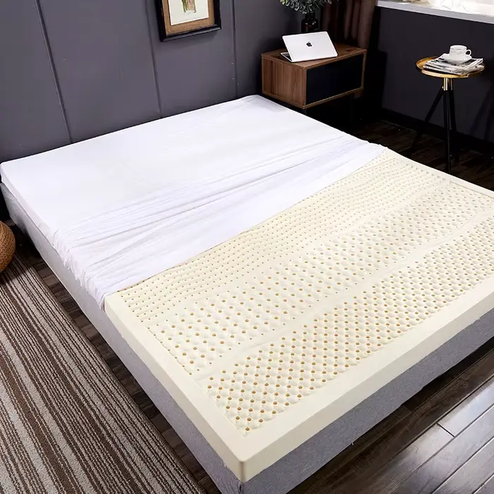 Matelas en latex naturel 100% thaïlandais avec housse, matelas en caoutchouc naturel pur, lit épais 