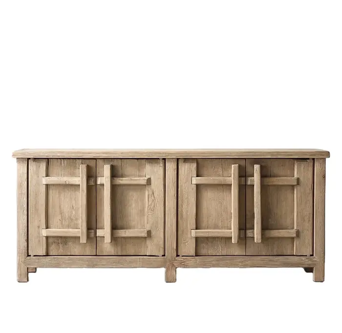 Meubles de salon en bois massif American Vintage, meuble TV de rangement, personnalisable pour hôtel