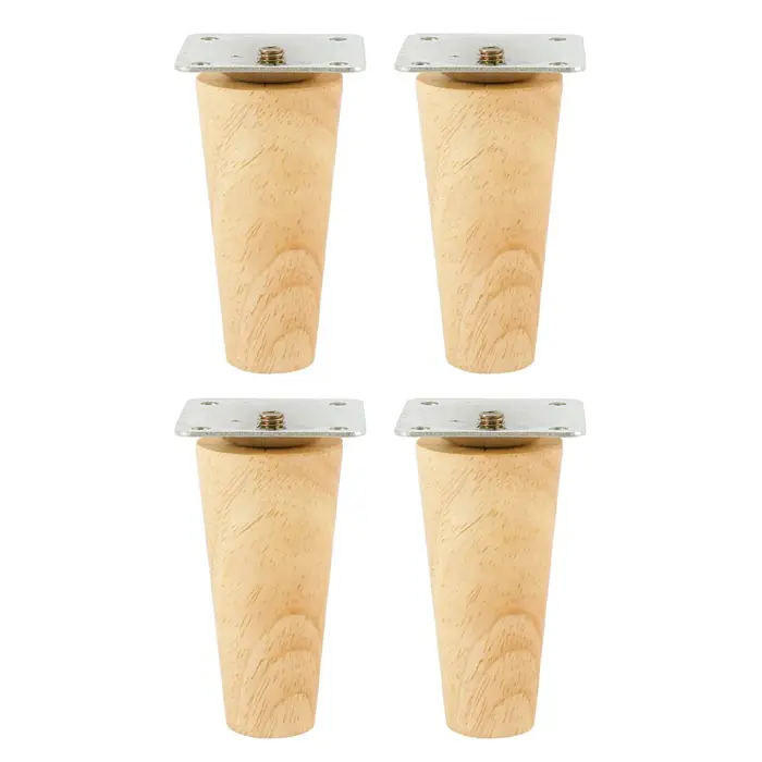 8/10/15cm meubles en bois massif jambe pieds droits canapé-lit armoire Table et chaise pieds de remp