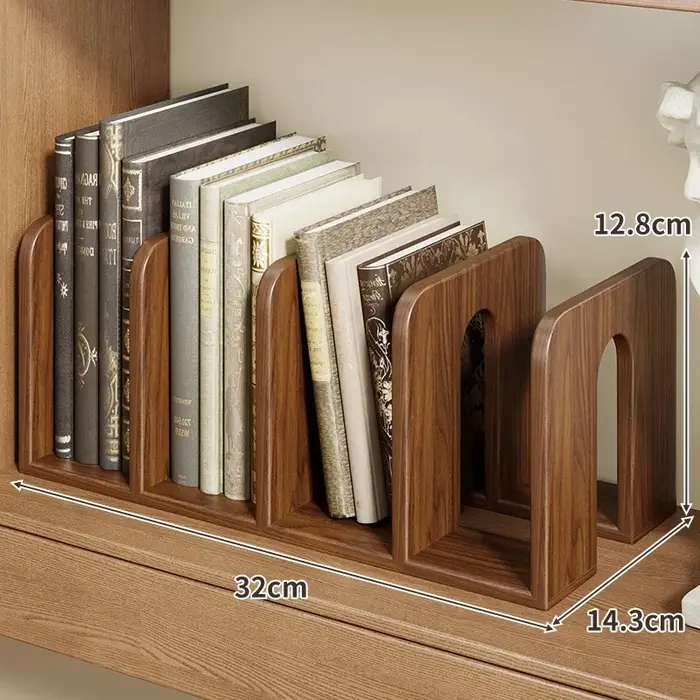Ensemble de serre-livres en bois massif