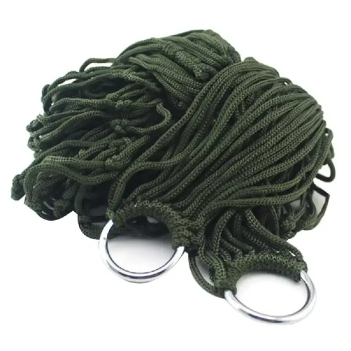 Hamac Portable en corde de Nylon épaisse pour jardin et extérieur, hamac en maille d'intérieur, chai