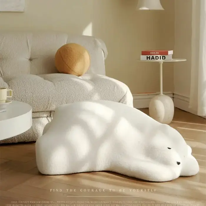 Canapé ours polaire Papa pour enfants