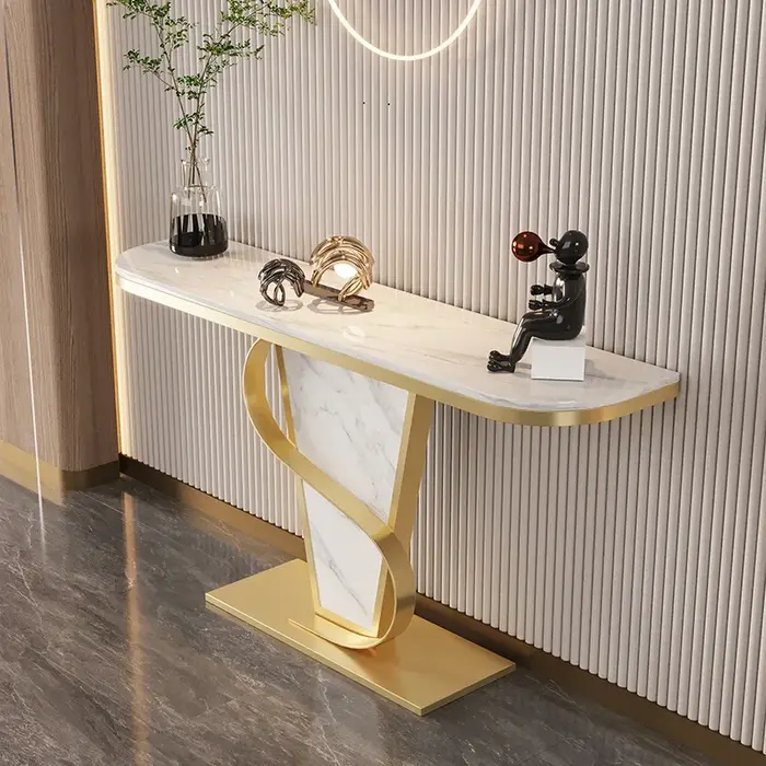 Tables consoles italiennes simples, esthétique moderne glamour, décoration, tables consoles tendance, luxe, consolle da ingresso, salon