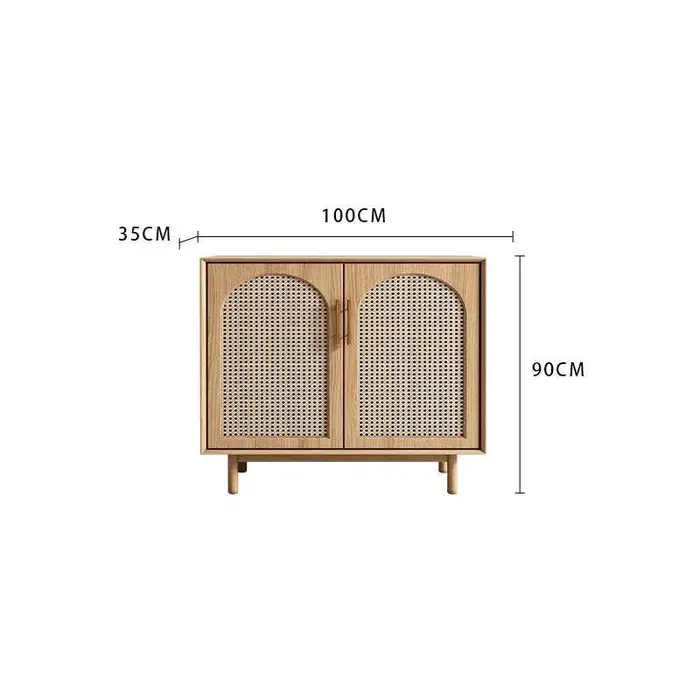 Petite armoire de rangement en arc de Style Simple, pour appartement, salon, entrée, bois massif, in