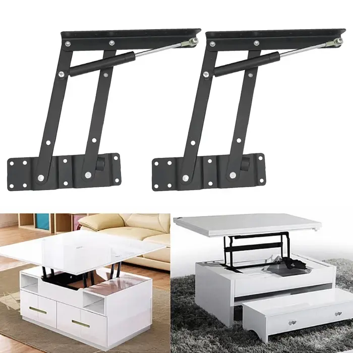 Mécanisme de Table basse en acier robuste, 2 pièces, matériel pratique, cadre de levage supérieur, m