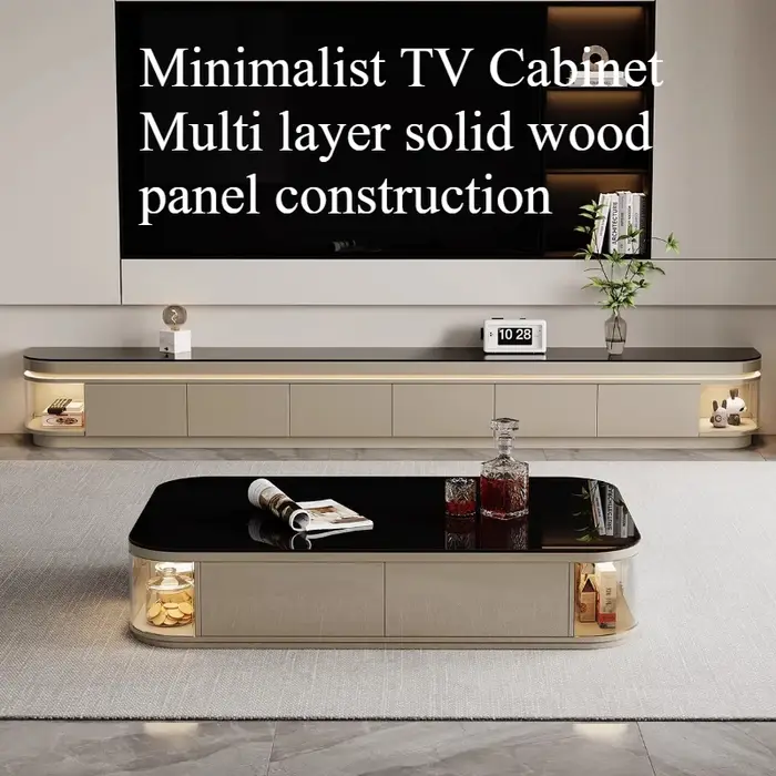Meuble TV sur pied de 50 pouces avec tiroirs de rangement