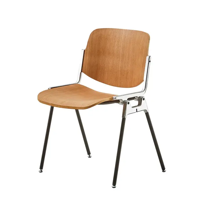 Chaise de café Castor en noyer