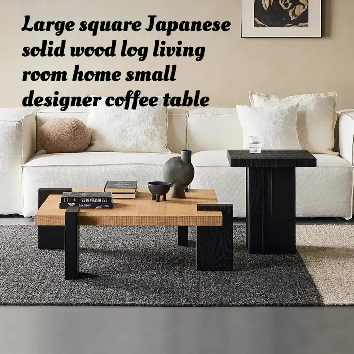 Grande table basse carrée pour salon