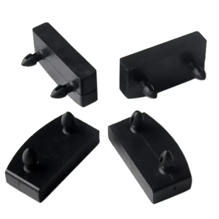 Lot de 10 embouts de rechange carrés en plastique noir pour canapé-lit, support intérieur en caoutch