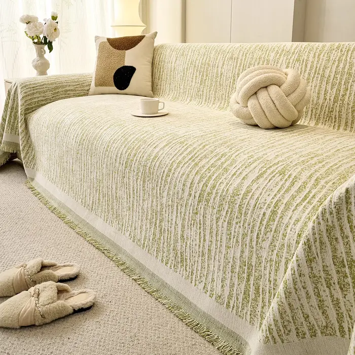 Housse de canapé de Style crème française, tissu universel pour toutes les saisons, anti-rayures pou