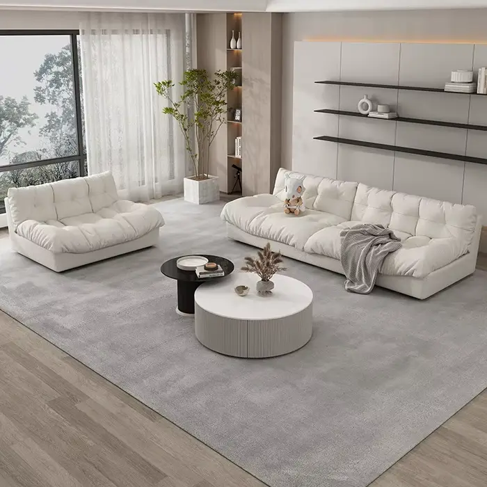 Confortable Relax salon canapés sol classique doux paresseux canapé coussin Double Woonkamer Banken meubles de maison accessoires