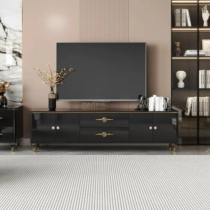 Meuble TV et table basse de salon de luxe italien