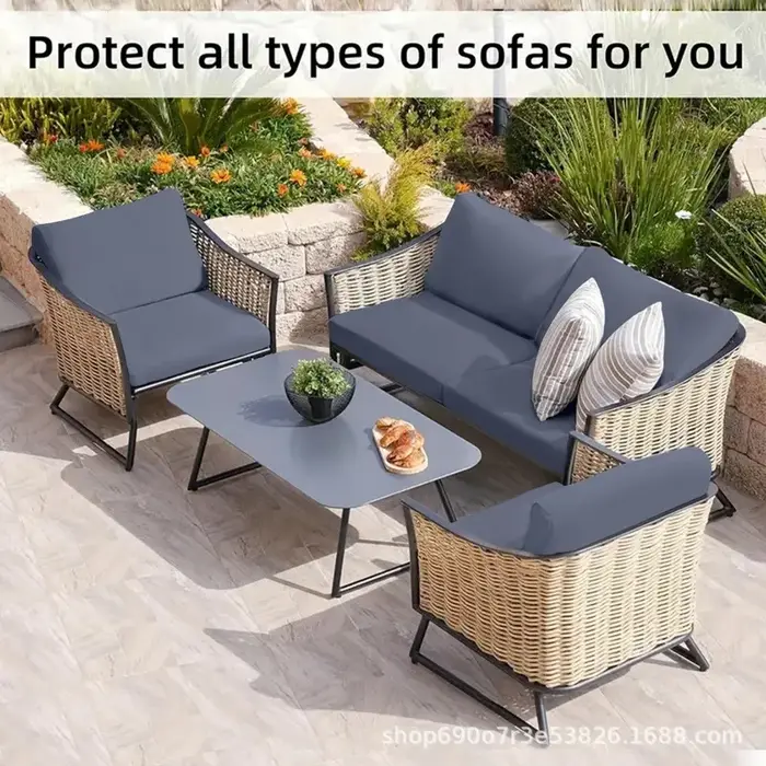 Housse de coussin de canapé imperméable pour l'extérieur