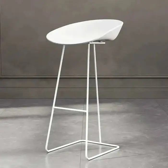 Tabouret de Bar nordique chaise haute en fer forgé minimaliste moderne Restaurant bureau salle à man