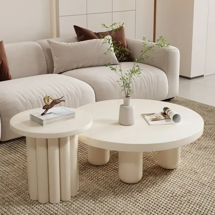 Tables basses rondes de salon de luxe
