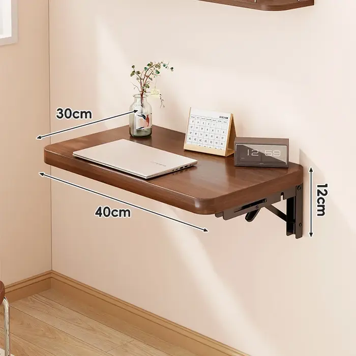 Étagère Murale Pliante, Table de Rangement Murale Multifonctionnelle, Étagère de Rangement Droite Po
