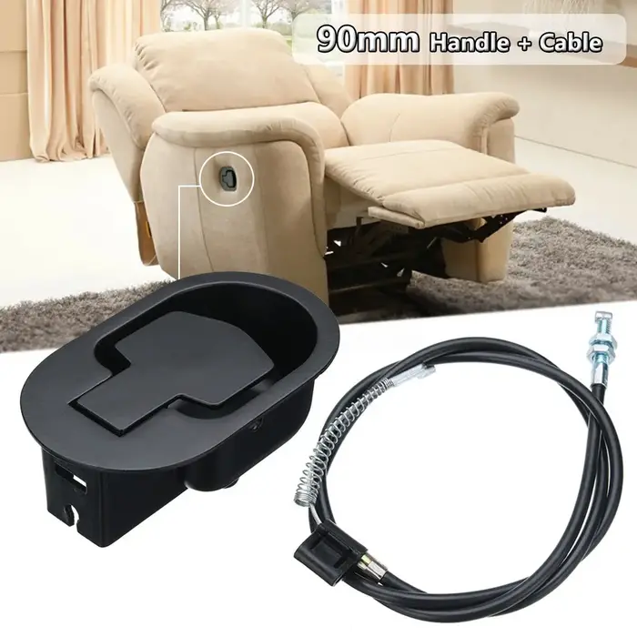 Poignée inclinable en métal avec câble, pièce de rechange universelle pour canapé et fauteuil, levie