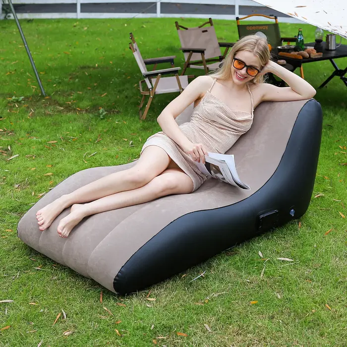 Chaise longue gonflable